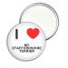 I Love My Staffordshire Terrier - 77mm Round Compact Mirror