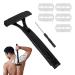 Foreverup back razor men back razors for men back hair remover with 5 blades foldable handle effective back shave for dry and wet shaving