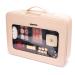 ROWNYEON Makeup Bag Large Makeup Organizer Bag Travel Makeup Case Clear Cosmetic Divider Case Makeup Travel Bag Eva Waterproof TPU 16" Clear Cosmetic Bag Pink-large Pink-large
