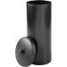 mDesign Plastic Floor Stand Toilet Paper Organizer with Cover - Hyde Collection Black - Buy Online on GoSupps.com