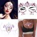 Blindery Mermaid Pink Face Gems Rhinestone Jewels Tattoo for Women/Girls - 2PCS - Buy Online on GoSupps.com