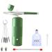 Lizusidtsy Portable Rechargeable Wireless Airbrush with Compressor Double Action Tools for Face Beauty Nail Art Tattoo(Green)