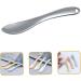 Baluue 5pcs Cosmetic Beauty Spoon Makeup Spoon Facial Spoon Mini Cosmetic Spoon Eye Cream Zinc Alloy Silver 6.5X1.3X0.3CM Silver - Buy Online on GoSupps.com