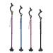 Honmido Walking Cane Foldable for Men & Women Seniors for Balance,Self Standing Folding Cane,Height Adjustable Anti-Slip Lightweight Alloy Walking Stick Collapsable for Travel Mobility Aid black