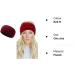 Winter Knitted Headband - Women's Chunky Crochet Ear Warmer Hair Band in Red UK - Buy Online on GoSupps.com