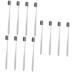 Minkissy 12 pcs soft toothbrush little toothbrush daily toothbrushes for adult toothbrush with soft bristles for adult travel toothbrush white round tube travel cosmetics pp