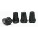 fiXte Small 11mm Black Rubber End Ferrule for Walking Stick Cane Crutch Hiking Pole (Pack of 4) - Buy Online on GoSupps.com
