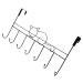 Holibanna Wrought Iron Door Hook Coat Hangers Hat Hanger Bath Iron Hook Wall Home Supplies Metal Iron Gate 41.5X23X5CM Black