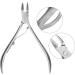 Silver Stainless Steel Nail Dead Skin Clipper with Beveled Mouth for Easy Cuticle and Hangnail Trimming Professional Manicure Pedicure Tool for Nail Art Salon and Home - Buy Online on GoSupps.com