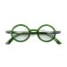 London mole glasses |Moley reading glasses |Round reading glasses |Cool reader |Stylish reading glasses |Men Ladies Unisex |Spring hinges transparent green 2.5 x