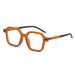 Aoolia ice cream geometric glasses feather hinge reading glasses visual aid optics glasses reading help for women men orange 2 dioptria