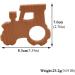 Wendysun 10pcs Cartoon Wood Teether Baby Teething Toy Set - Natural Animal Tractor Shape Beech Teether for DIY Pendant Nursing - Buy Online on GoSupps.com
