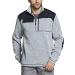 CQR Men's Thermal Fleece Half Zip Pullover, Winter Outdoor Warm Sweater, Lightweight Long Sleeve Sweatshirt Half Zip Sweater Fleece Heather Grey Large