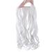 Silk-Co Hair Extensions with Rubber Band - Adjustable Secrets Synthetic Extensions Invisible Cord Corrugated Design for Women - 50cm Silver Gray - Buy Online on GoSupps.com
