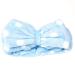 U/K Blue Face Wash Hairband Women Bow Makeup Cosmetic Elastic Headband New ReleasedReliable