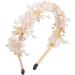 IYOU Princess Wedding Headband Gold Flower Headpiece Pearl Bridesmaid Bridal Communion Hair Accessories for Girls - Buy Online on GoSupps.com