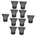 Didiseaon 10pcs Hair Dryer Nozzle Blow Dryer Diffuser Attachment Hair Drying Universal Hair Diffuser Attachment Hair Dryer Diffuser Hair Blower Diffuser Hair Blower Nozzle Tool Pp Flat