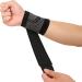 Adjustable Wrist Brace & Compression Strap for Tendinitis Pain Relief | XL Black - 2 Pcs for Sports & Workouts - Buy Online on GoSupps.com