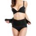 Lumbar support with a double train for men and women lower back lumbar support belt support pain relief slide lower back belt waist black L