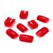 Brishow Short Press On Nails - Red Ballerina Acrylic False Nails (24 Pieces) for Women & Girls - Pure Color Stick-On Artificial Nails - Buy Online on GoSupps.com