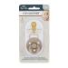 Itzy Ritzy Natural Rubber Pacifiers Set of 2 - Cherry Nipple, Large Air Holes - Coconut & Toast | Ages 0-6 Months - Buy Online on GoSupps.com