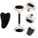 Beaupretty Obsidian Face Massager Set - 2pcs Facial Roller & Miss Horns Beauty Tool for Glowing Skin - Buy Online on GoSupps.com