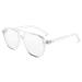 FEISEDY Retro 70s Blue Light Filter Glasses Women Men No Prescription Blue Light Blocking Computer Glasses B2387 Transparent