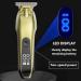 Professional Hair Clippers for Men | Rechargeable Electric Trimmer with LED Screen | Washable & Powerful Steel Cutter Head (Brown - Buy Online on GoSupps.com