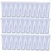 Empty tubes with a hinged lid transparent refillable plastic for cosmetic samples body cream shampoo shower gel lotion 30 pieces transparent 50 ml