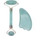 Jade Roller & Gua Sha Set Jade Roller for Face Gua Sha Facial Tools Anti Aging Jade Roller- Green Quartz Skin Care Tools for Face Massager Body Eyes Neck Skin Tightening(Green) - Buy Online on GoSupps.com