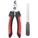 BAIRUI Dog Nail Clippers and Heavy Duty Nail Clipper for Large Dogs Professional Nail Trimmer for Dogs/Cats Pet-Nail Trimmer with Safety Guard to Avoid Over-Cutting Nails Free Nail File (Red) - Buy Online on GoSupps.com