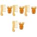 Healvian 8 pieces massage comb hair head massage device gua Sha roller face massage device face tool chinese acupuncture massage device massage brush gua shah kamm beeswax wide