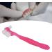 Press Brush for False Teeth Cleaning - Dual-Sided Plaque Removal Brush for Seniors | Travel-Friendly Prosthesis Holder (Pink) - Buy Online on GoSupps.com