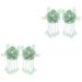 FOMIYES 2 Pairs Antique Pair Clip Alligator Hair Clamps Curly Hair Accessories Kimono Floral Bride Hair Barrettes Women Hair Headwear for Women Girls Hairpins Glass The Flowers Japan Miss