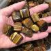 17mm-22mm Natural Polished Tiger Eye Yellow Quartz Cube Crystal Tumbled Stone 10pc - Buy Online on GoSupps.com