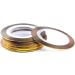 20 Rolls Nail Art Striping Tape - Gold & Silver Adhesive Foils for Manicure Decoration | International Shipping - Buy Online on GoSupps.com