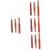 Gatuida 12 Stk Acupressure Stab Hand massage bars Massage roller made of wooden roller rod foot massager massage tab acupressure rod massage cosmetics magic wand red pear tool stock