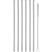 Pintinox set of 12 stainless steel drinking straws with toothbrush length 21 cm diameter 5 mm