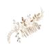 Beaupretty Bridal Headwear Flower Hair Accessories Girl Headpiece Hair Combs for Women Accessories Vintage Hair Accessories Hair Accessories for Bride Bridal Hair Clips Metal Hair Comb
