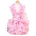 MaruPet Fashion Sweet Puppy Dog Love Printed Princess Skirt Pet Dog Pleated Camisole Tutu Dress Pink M Medium Pink
