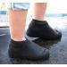 Waterproof Silicone Shoe Cover Unisex Rain Boots Overshoes - Medium Black - Buy Online on GoSupps.com