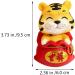 Artibetter 3 Pcs Year of The Tiger Bobble Head Ornament Statue Good Luck Figurines Chinese Zodiac Toys Dashboard Animal Doll Nativity Ornaments Figure Traditional Office Wild Resin The Sign Red 1x3pcs 6X6X9.5CMx3pcs - Buy Online on GoSupps.com