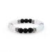 Magnet Bracelet Health Women 8mm Tiger Eye Hematite Black Obsidian Natural Stone Bracelet 18Cm 18CM Bfq-555b