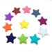 11pcs Mini Cute Silicone Five-Pointed Star Bead Animal Silicone Star Beads for DIY Beading Mom Nursing NecklacePendant Accessories (Mix Color)
