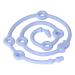 Baby Pacifier with Food Grade Silicone Material Silicone Pacifier Anti-Lost Chain Baby Teether Anti-Drop Chain Light Blue(Blue)