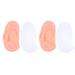 4 pairs silicone feet bale bladder socks spa socks holding foot socks moisturizing footstocks foot protection socks with open toes moisturizer pebble gel L 19.5x9.5x1.5 cm 2