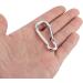 100 Mini Aluminum Carabiner Clips - D-Shaped Key Rings for Home & Hiking - Bulk Silver Keychains - Buy Online on GoSupps.com