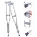 Crutches for Adults Underarm Underarm Crutches for Adjustable Tall Adult Walking Crutches Lightweight Stainless Steel Underarm Crutches with Height Adjustable Retractable Anti- S Selfless dedication - Buy Online on GoSupps.com