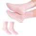 AiNinXun Silicone Moisturizing Gel Heel Socks Anti Slip Spa Socks for Dry Cracked Foot Skin Care Mans Womens Soft Gel Long Moisturizing Socks with Non Slip Dots SEBS Material with Vitamin (Pink L) Pink L(40-44)