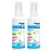 (Two bottles) 2 * 100ml Anti-static Spray Hair Clothes Static Free Smoothing Fabric Wrinkles Gentle Deodorizing (blue)